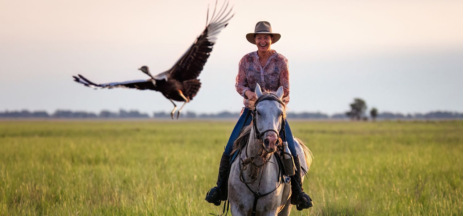 Photo from the Zambian Horseback Safaris ride.