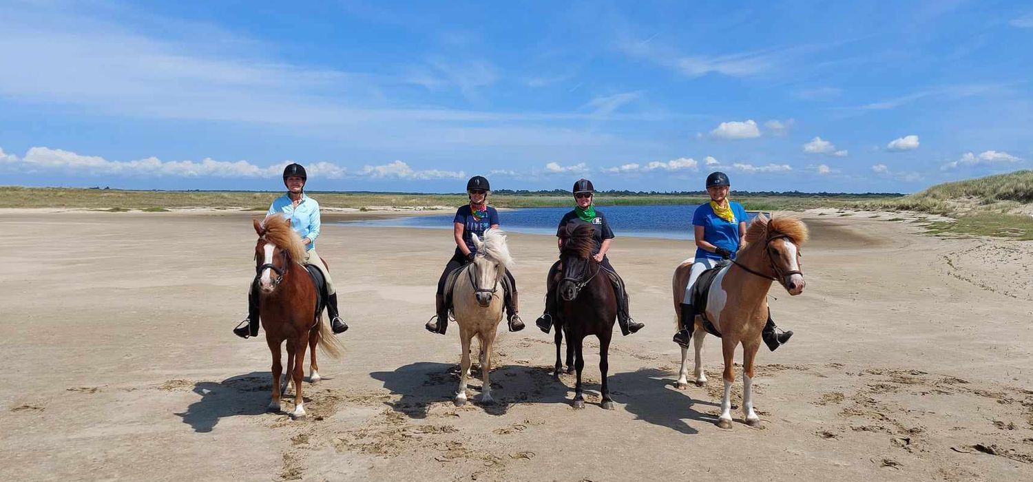 Photo from the Danish Beach Trails ride.