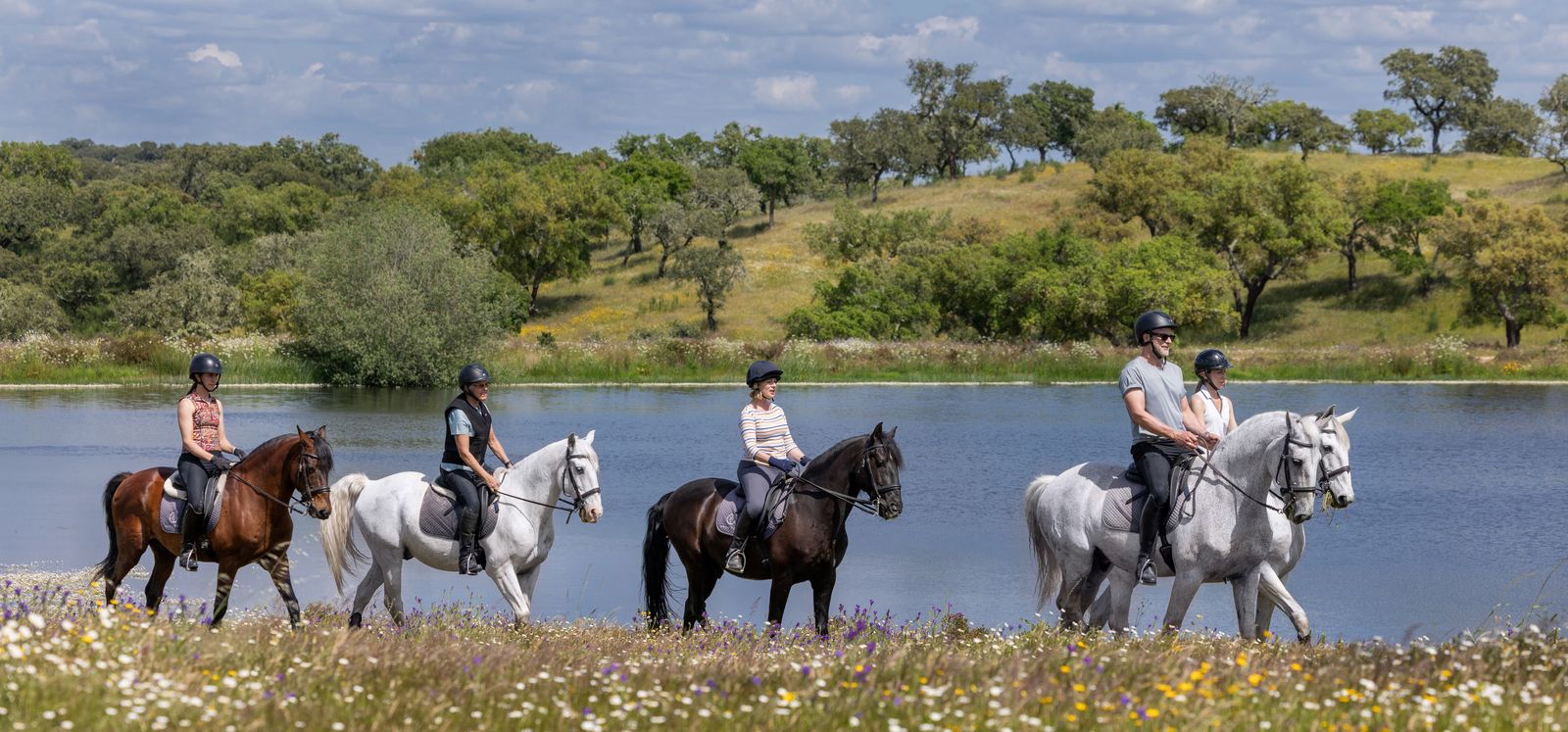 A view of the Monte Velho Equo Resort ride in Portugal