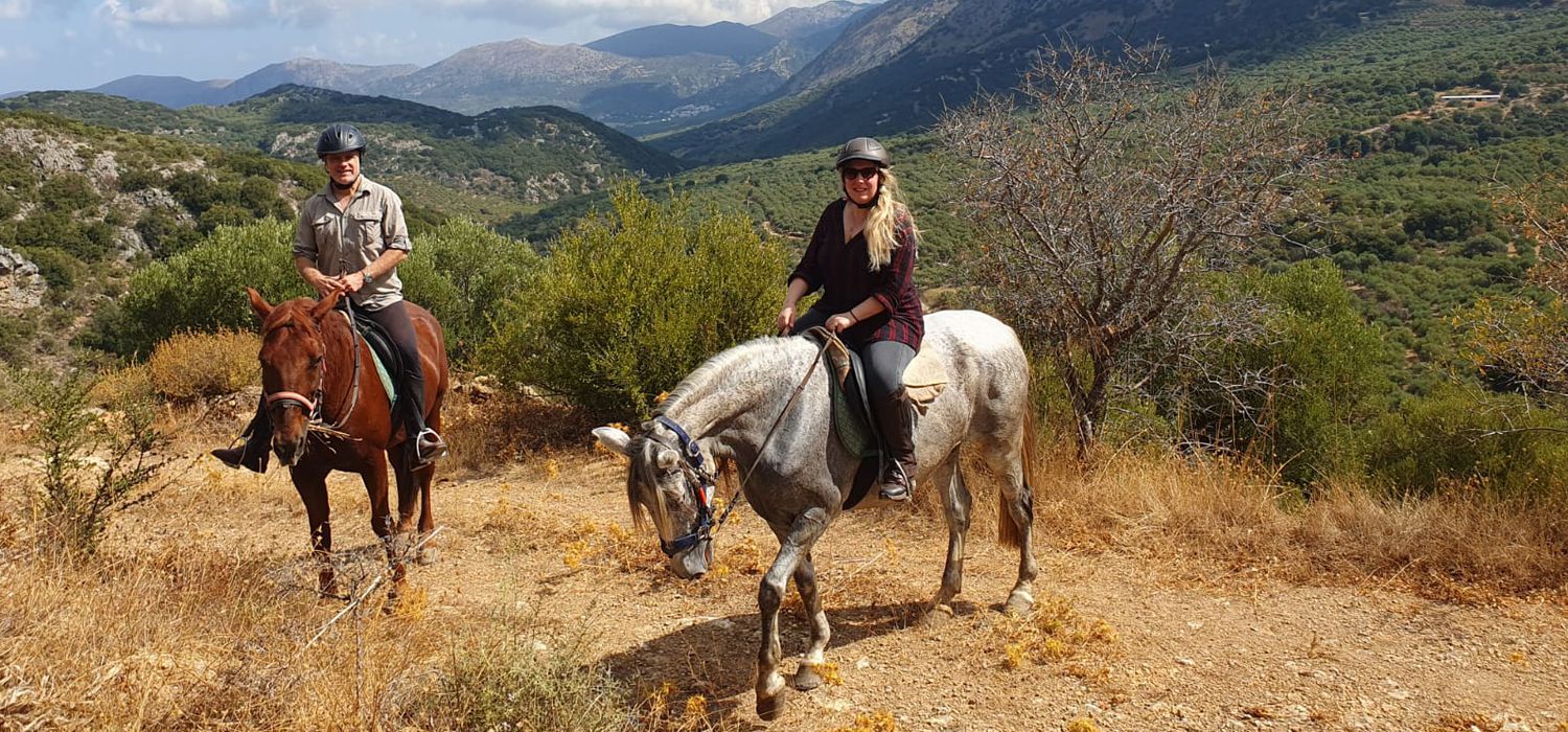 Photo from the Cretan Adventures on Horseback ride.