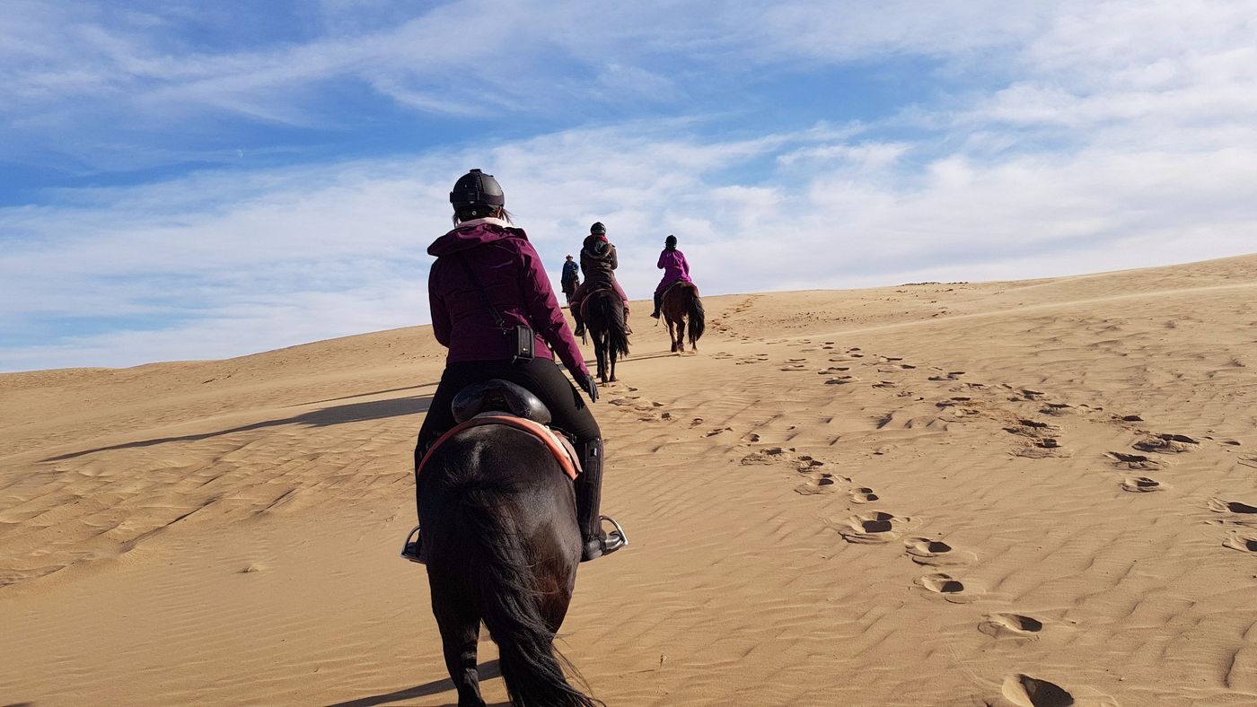 Dunes and Steppes Ride itinerary.